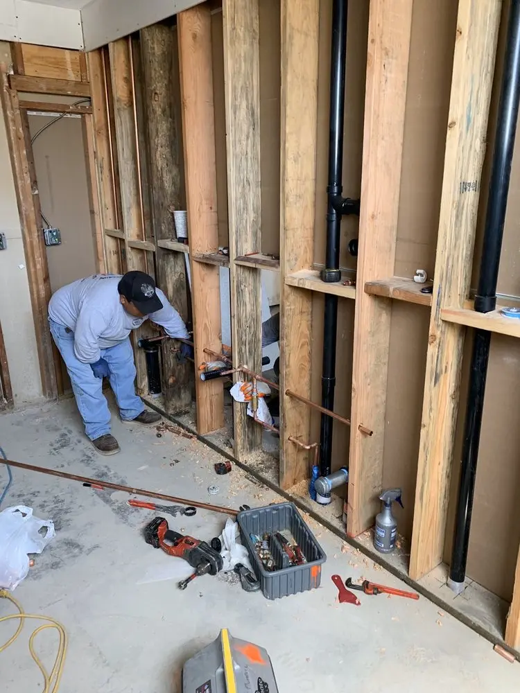 Commercial rough-in plumbing for Gas Line Repair in Jago